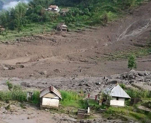 Landslides cause massive damages to Nepal and Japan  - ảnh 1